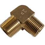 3/8 NPTF Male X 3/8 NPTF Male - Elbow 90 Degree - Brass Standard Fitting 3/8 NPTF -