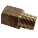1/2 NPTF Female X 1/2 NPTF Male - Adaptor - Brass Standard Fitting 1/2 NPTF -