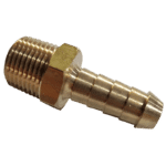 3/8 Hose x 3/8 NPTF Male - Hose Tail - Brass Standard Fitting 3/8 -