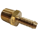 3/8 Hose x 1/2 NPTF Male - Hose Tail - Brass Standard Fitting 3/8 -