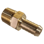 1/2 HOSE x 1/2 NPTF MALE - HOSE TAIL - BRASS STANDARD FITTING 1/2 -