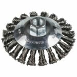 Wire Brush Steel Bevel Brush 100mm M14 x 2.0 Twit Knot 0.5mm - Image 2
