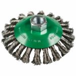 Wire Brush Steel Bevel Brush 115mm M14 x 2.0 Twit Knot 0.5mm - Image 2