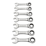 Gearwrench 7 Piece SAE Stubby Spanner Set - Image 2