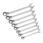 Gearwrench 8 Piece SAE Reversible Ratchet Spanner Set - Image 3