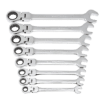 Gearwrench 8 Piece SAE Flex Head Ratchet Spanner Set - Image 2
