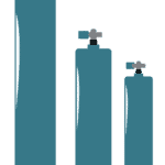 Argon Cylinder Sizes G, E and D