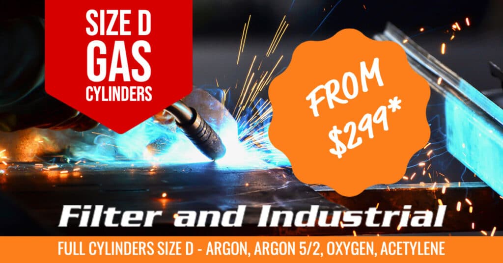Gas Cylinders - Size D - On Sale - Filter and Industrial