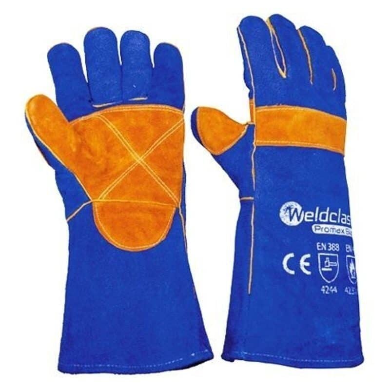 Gloves - Welding - Promax Kevlar Blue and Gold  - Weldclass