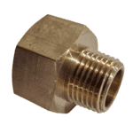 3/4 NPTF Female X 1/2 NPTF Male - Adaptor - Brass Standard Fitting - Image 2