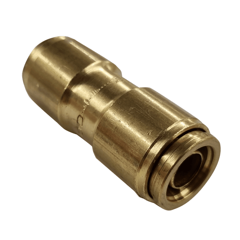 12mm Hose x 12mm Hose - Joiner - Brass Push Fit Brake 12mm -