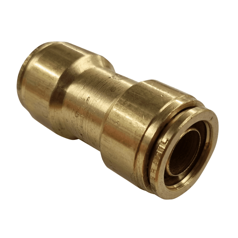 16mm Hose x 16mm Hose - Joiner - Brass Push Fit Brake 16mm -