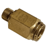 10mm Hose x M10 Metric Male - Straight Male Connector - Brass Push Fit Brake - Image 3