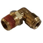 12mm Hose x 1/2 NPTF Male - Male 90Deg Elbow Swivel - Brass Push Fit Brake - Image 2
