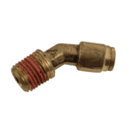 1/4 Hose x 1/4 NPTF Male - Elbow 45 Degree - Brass Push Fit Brake 1/4 -