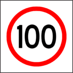 Truck Sign SPEED LIMITED - 250 x 250 - Sticker - Image 2