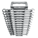 Gearwrench 12 Piece Metric Extra Long Flex Head Ratchet Spanner Set - Image 2