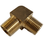1/2 NPTF Male X 1/2 NPTF Male - Elbow 90 Degree - Brass Standard Fitting - Image 2