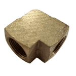 3/4 NPTF Female X 3/4 NPTF Female - Elbow 90 Degree - Brass Standard Fitting - Image 2