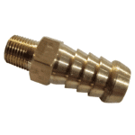 1/2 HOSE x 1/8 NPTF MALE - HOSE TAIL - BRASS STANDARD FITTING - Image 2