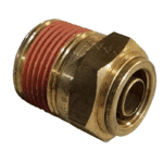 5/8 Hose x 3/4 NPTF Male - Straight Male Connector - Brass Push Fit Brake - Image 2