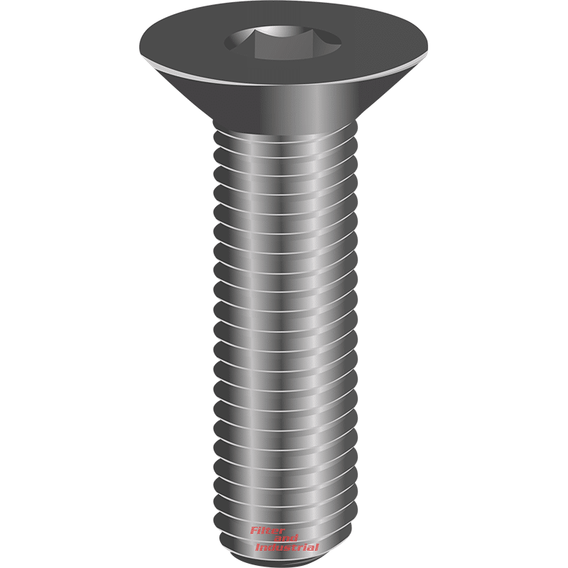 M12 Cap Screw Countersunk Metric Coarse Stainless M12 - Hobson