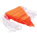 Maxisafe Orange PVC Bunting Flag Line 30m