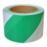Maxisafe Green and White barricade tape