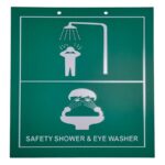 Instruction Sign (Safety Shower & Eyewasher)