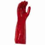 Red PVC Glove 45cm - Image 2