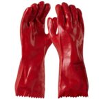 Red PVC Glove 27cm