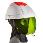 E-Man 7000 Helmet with Green IR visor  balaclava and chinstrap