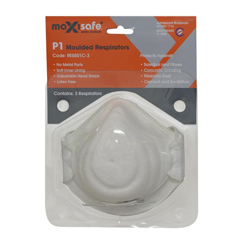 RES501C-3 Maxisafe P1 Respirator card of 3 - Image 1