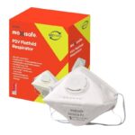 Maxisafe P2 horizontal flat fold respirator with Valve