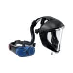 CleanAir CA-3 Air Hood Face Shield with AerGO PAPR unit - PRE-PACKAGED KIT - Includes CA-3 Faceshield  RPA530 AerGo Unit  Li-ion battery  recharger  flexi hose and fittings  Comfort Belt  Flow Indicator.