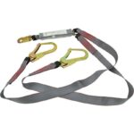 Maxisafe Double Lanyard with Snaphook & Scaffold Hook – 2.0m