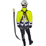 Maxisafe Full Body Harness with front & rear attachment points with 2m lanyard & snap hook attached