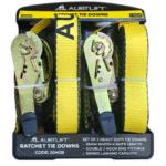 Ratchet Tie Down Heavy Duty 2 pack - 35mm x 5m - Double J Hook -LC1500KG