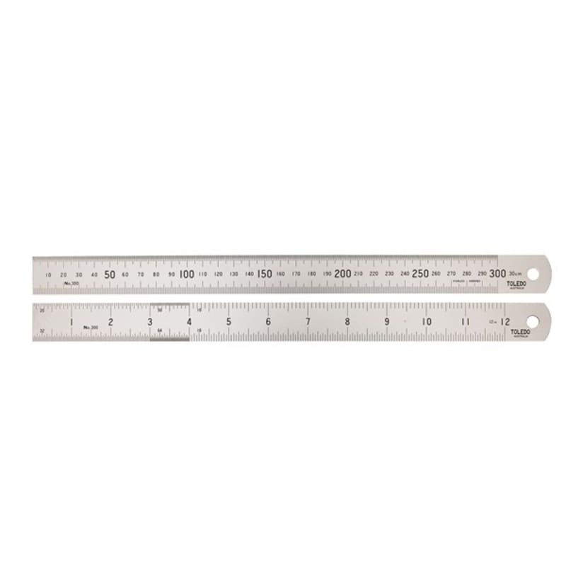 uIE4sgzlFk6G7DEg5kcCdm6JfmLlCFu3pcz35CD51sw) Toledo Stainless Steel Ruler 150mm / 6in - Image 1