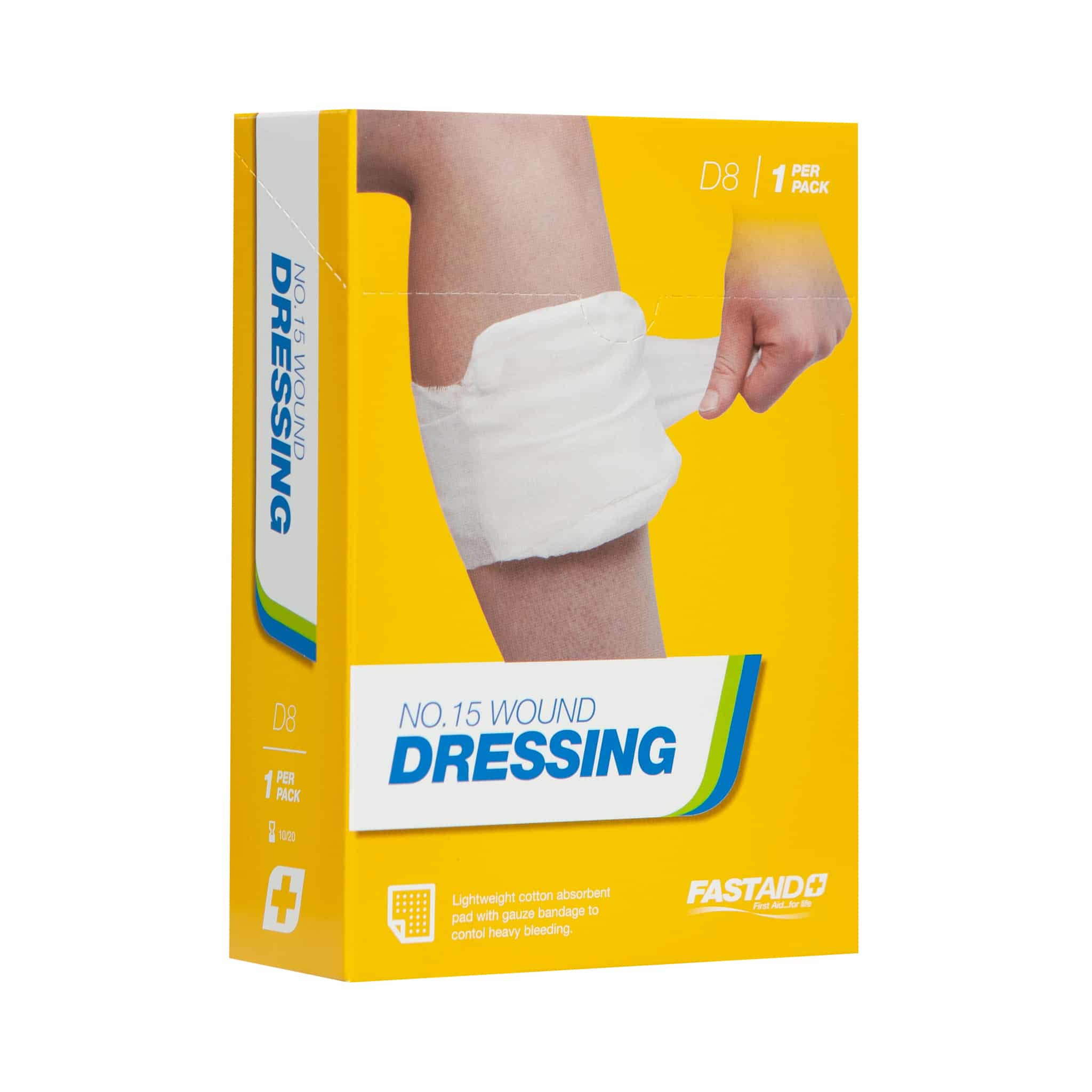FastAid D8 No.15 Wound Dressing 1pk - D8-FASTAID