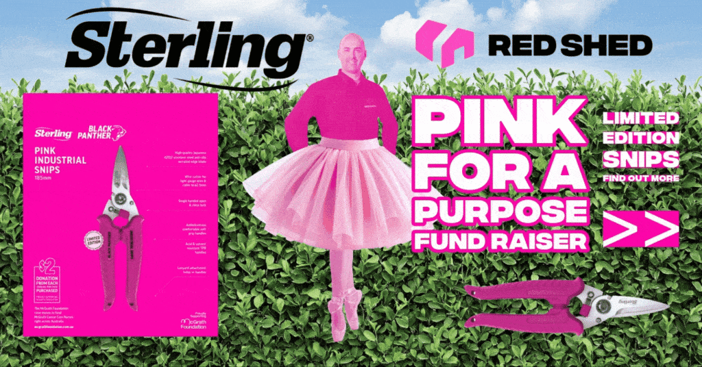 Pink Black Panther Snips - Limited Edition - McGrath Foundation Fundraiser -Sterling